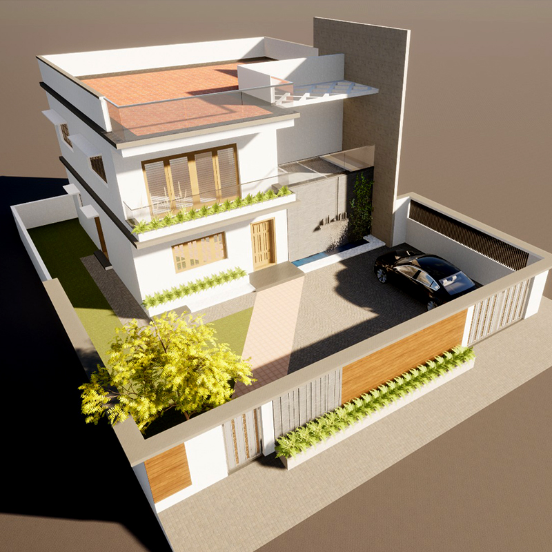 3 BHK Residential and Commercial Building